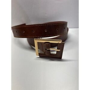 Brown Belt with Square Hardware
